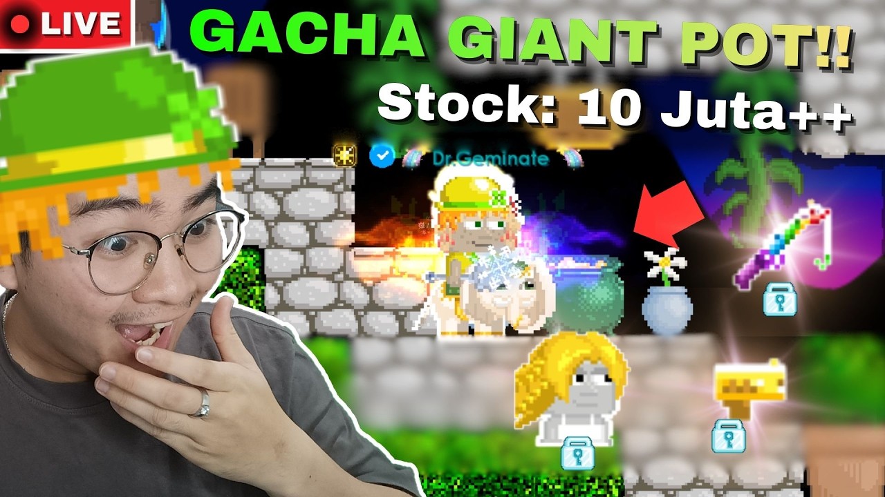 GACHA Giant Pot o Gold!! So Far: 5 Rare! | Growtopia 2026