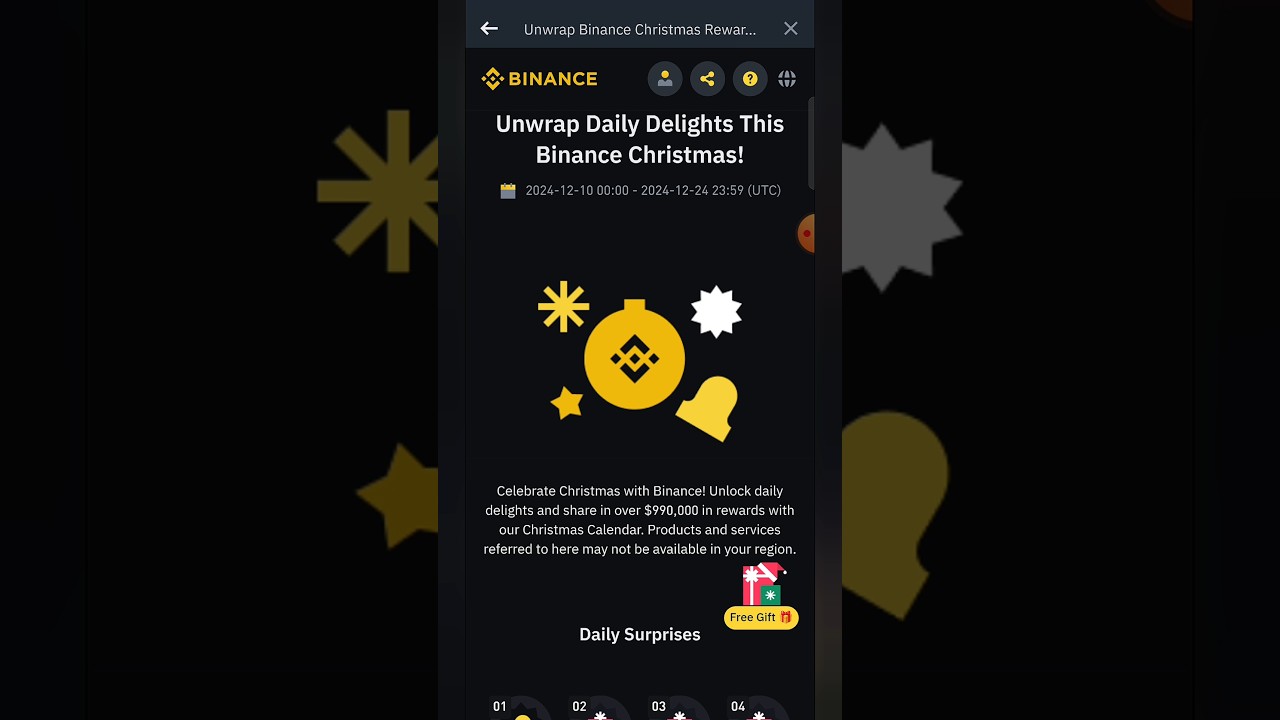 Binance Christmas giveaway | Claim your reward | #binance #christmas #giveaway #claim #reward #FREE