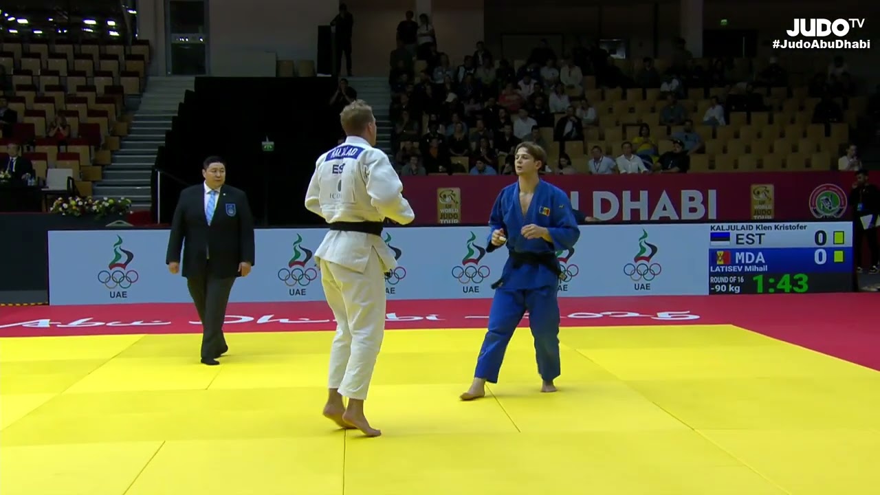 90kg 54 Klen Kristofer KALJULAID EST &bull; Mihail LATISEV MDA 🛑 Judo 2025 Abu Dhabi Grand Slam