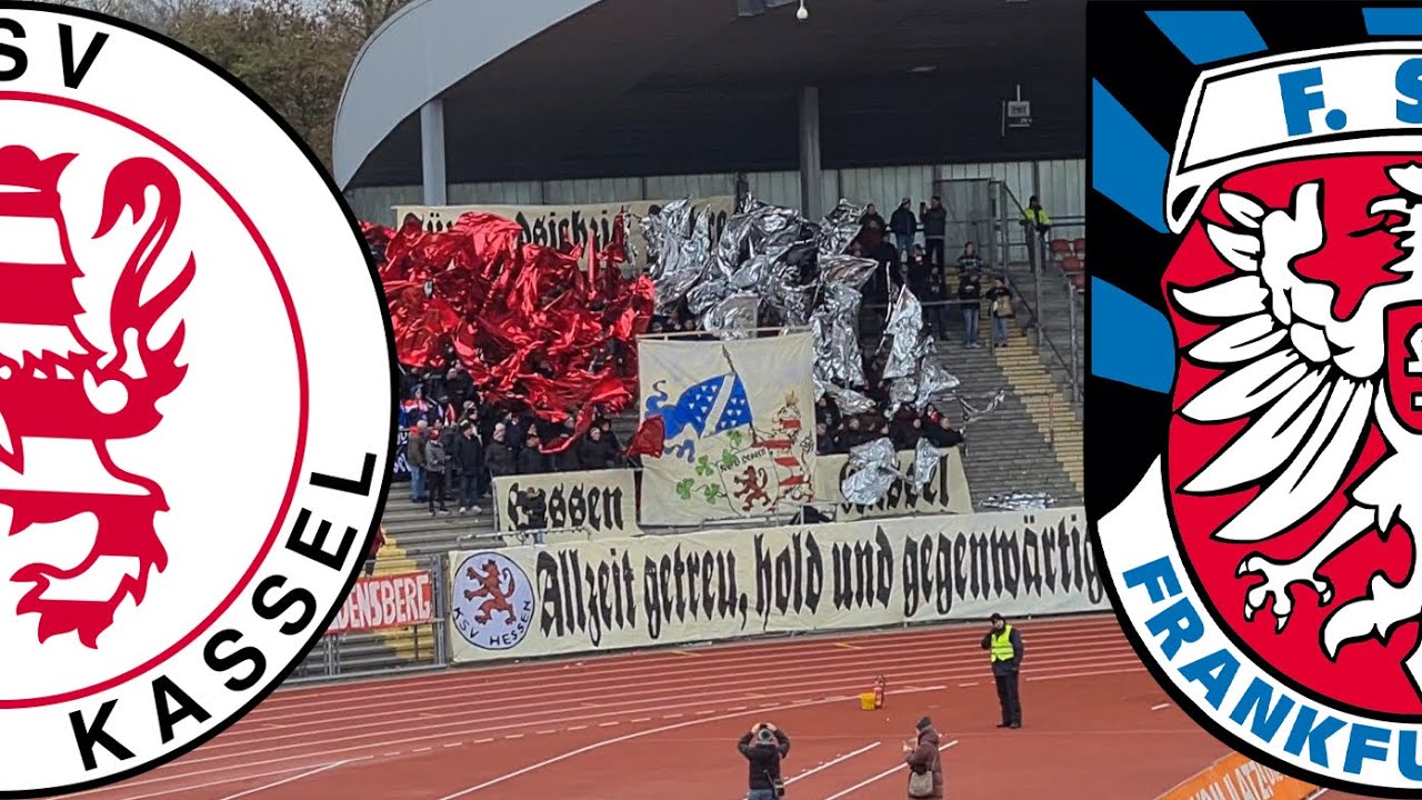 CHOREO & PARKPLATZRENNEREIEN IN HESSEN! | Vlog bei Kassel vs. FSV Frankfurt ⬜🟥🟦🟥