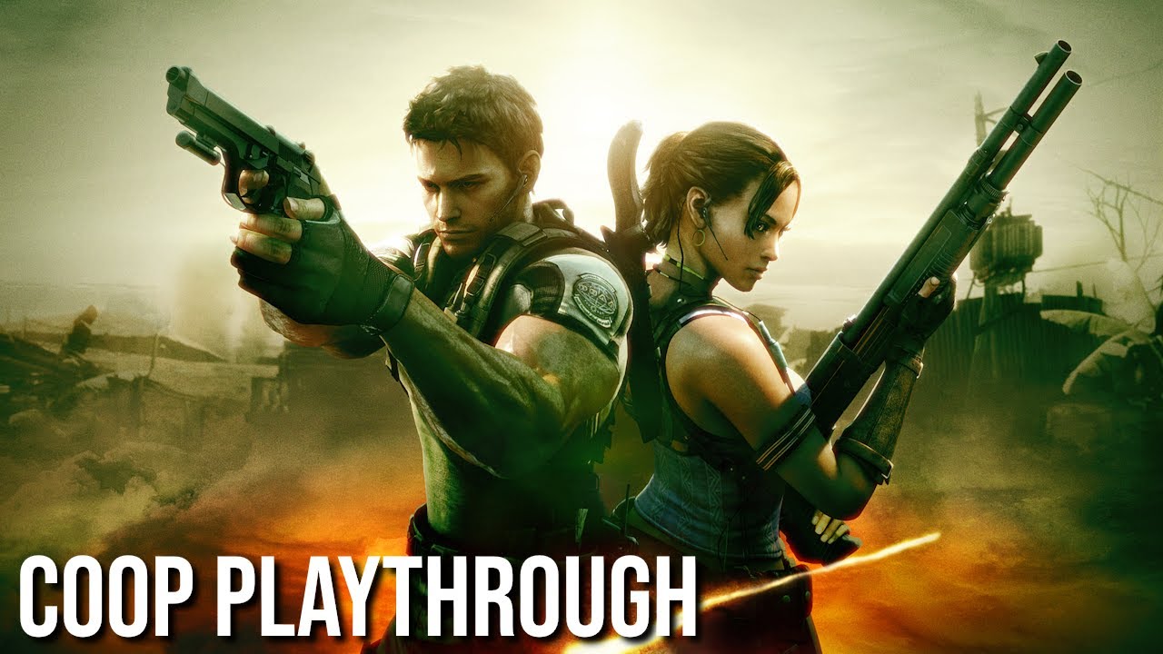 playing RESIDENT EVIL 5 until i punch a boulder - COOP w/ @alaina_fofaina p2