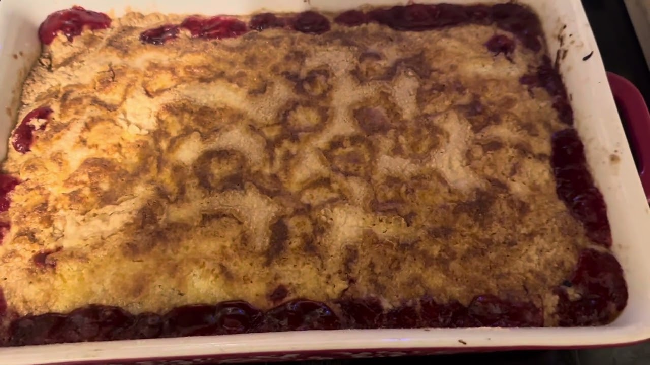 Cherry Dump Cobbler | Trying Cookbook Recipes