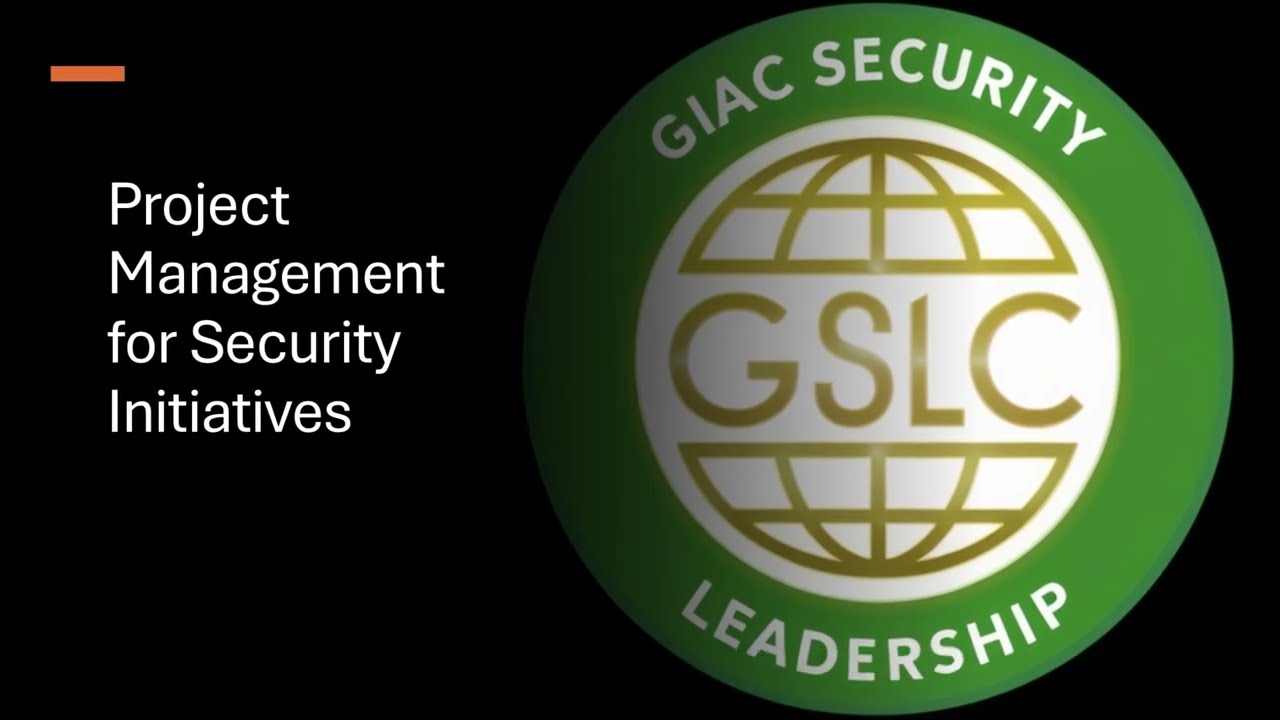 Project Management for Security Initiatives