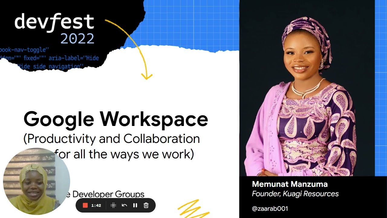 #DevFestLokoja22: Google Workspace (Productivity and Collaboration tools) || 19 November 2022