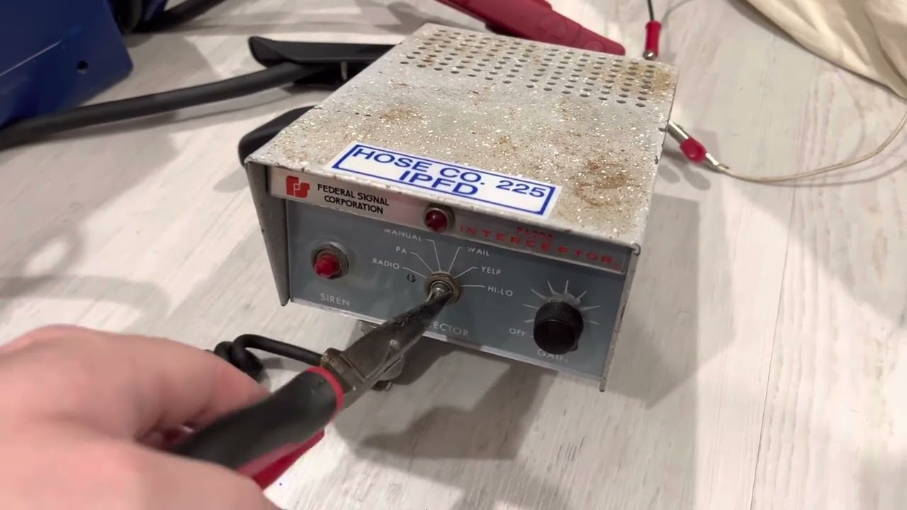 Federal Signal PA-20A Interceptor Siren Demo