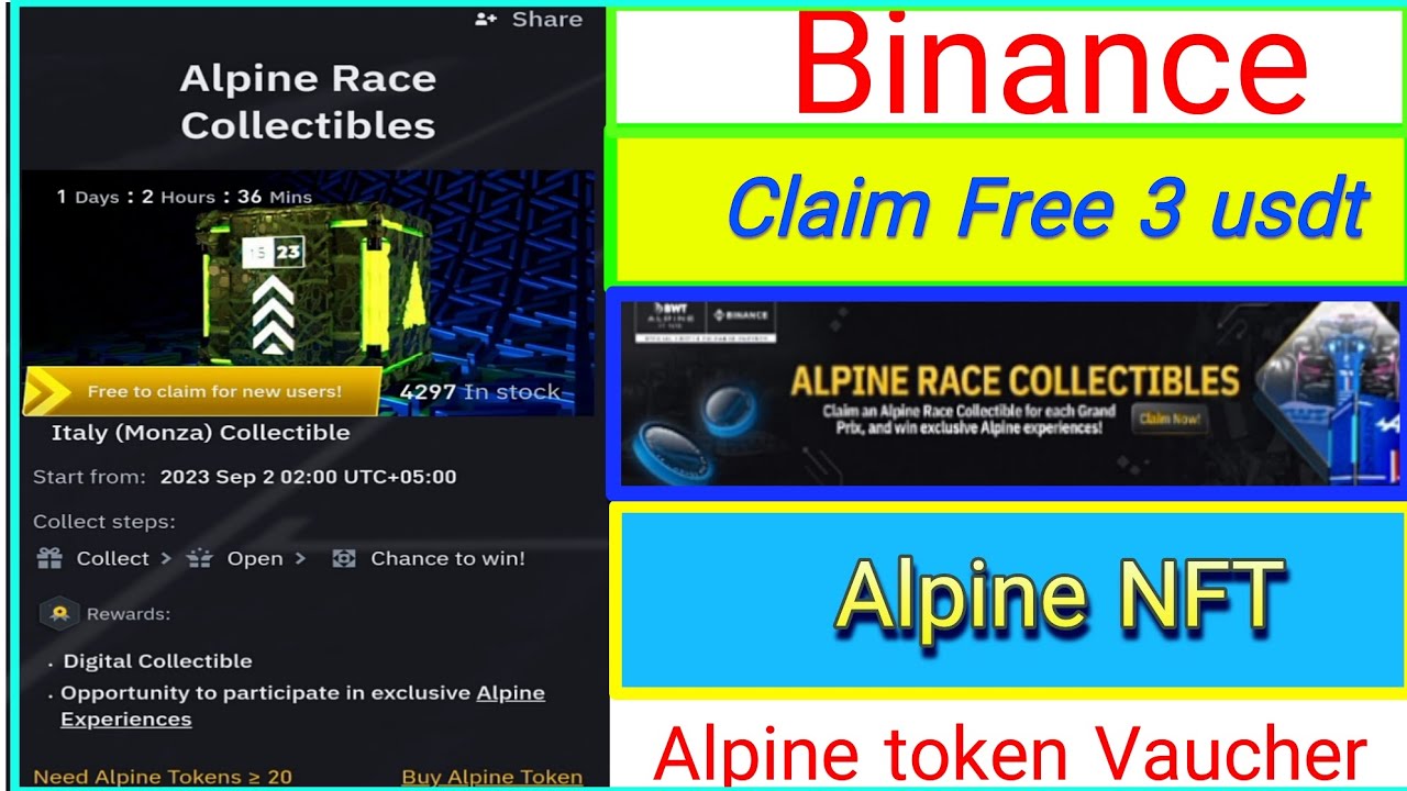 Binance Alpine race collectables