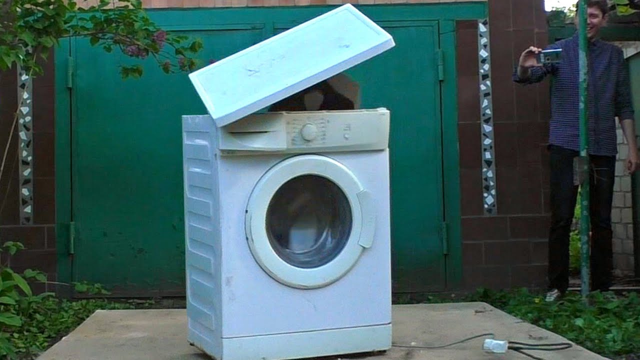 ✅Настоящая сила стиральных машин 😨 Не кладите кирпичи внутрь стиральных машин!