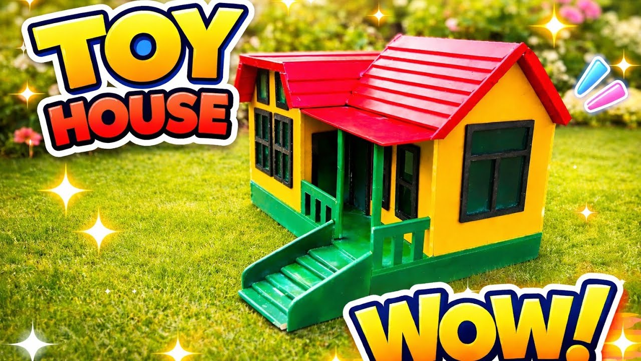 Tiny House, Big Wow! 🤯🏠 | Amazing Handmade Toy House || Crafts With Bilal 