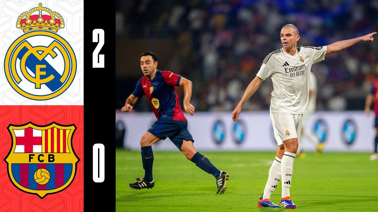 Real Madrid Legends 2-0 Barcelona Legends | HIGHLIGHTS