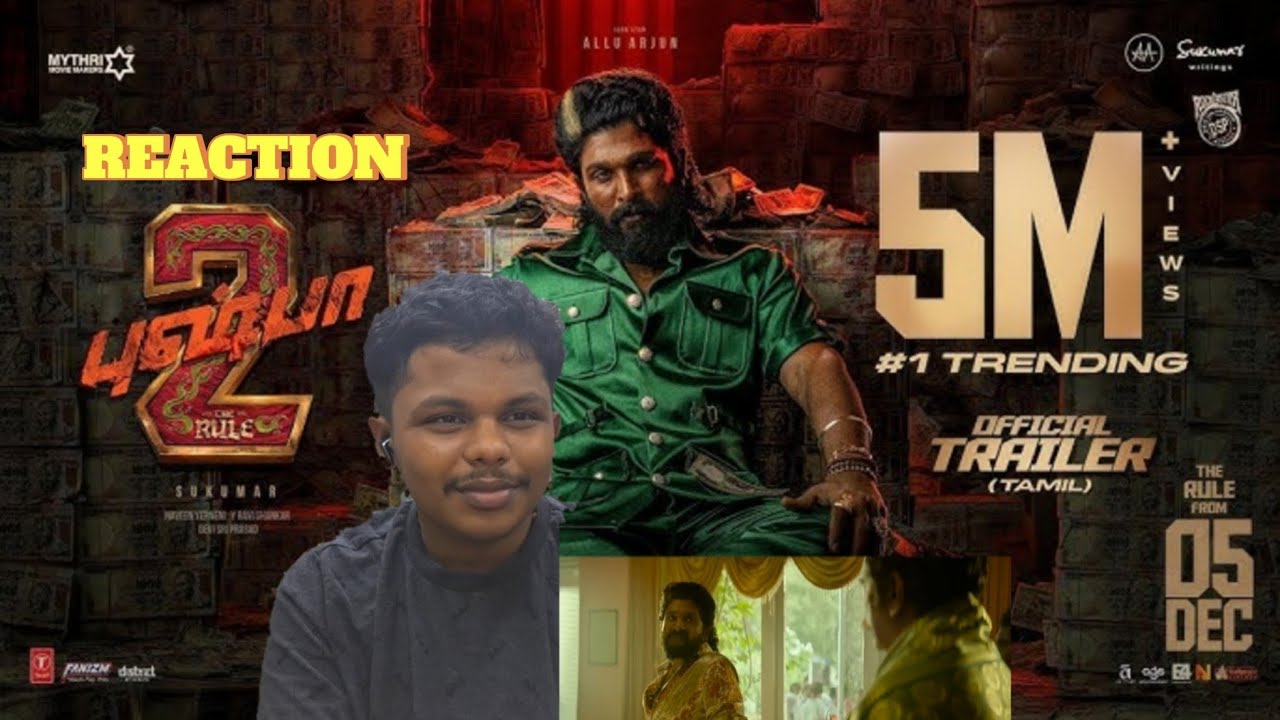 Pushpa 2-The Rule (Tamil) Reaction| Trailer IAllu Arjun |  Fahadh Faasil Sukumar | Rashmika | DSP