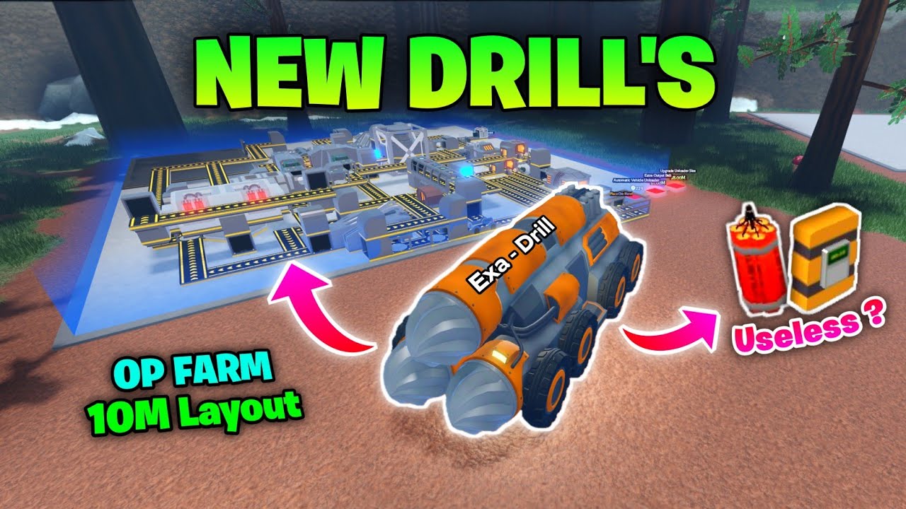 New Drills Update in Ultimate Mining Tycoon Roblox (Exa Drill Showcase)