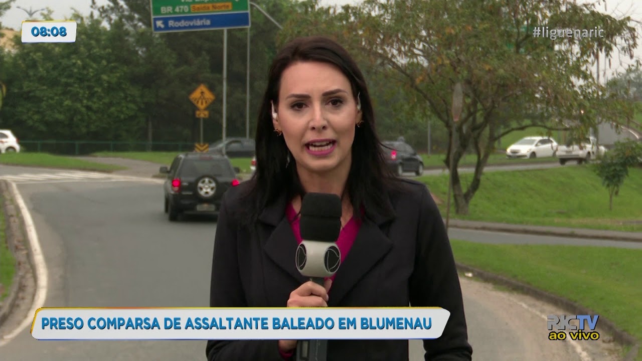 Comparsa de homem baleado por v&iacute;tima em assalto &eacute; preso em Blumenau