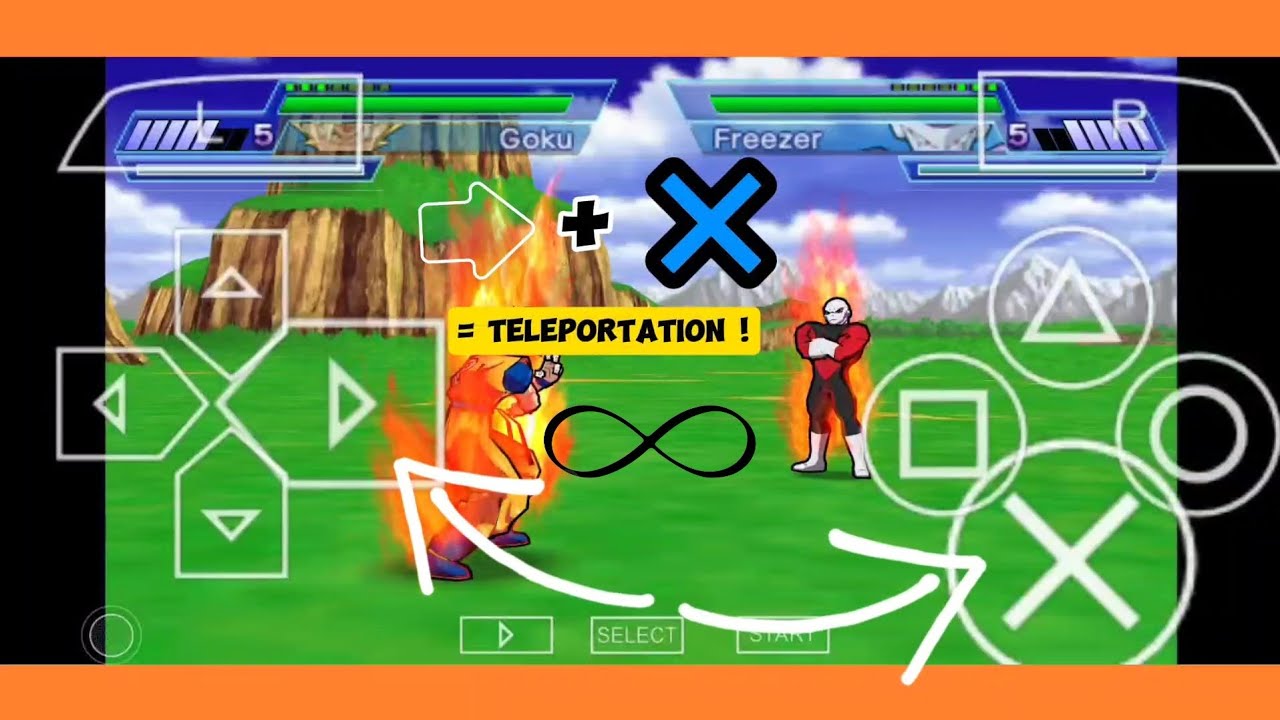 How to teleport infinitely ♾ in Dragon Ball Shin Budokai ? #dbz