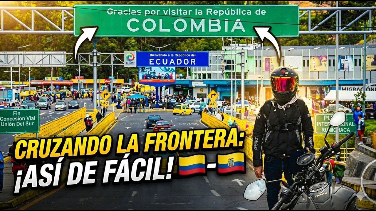 Así de fácil es CRUZAR LA FRONTERA , vuelta a Colombia en moto 