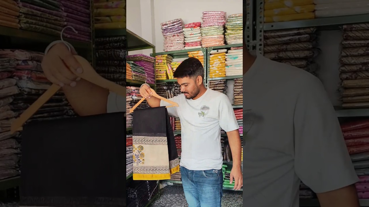 Maheshwari silk Saree Traditional Hand Block Printed Bagru Block Printed Sarees #blockprint