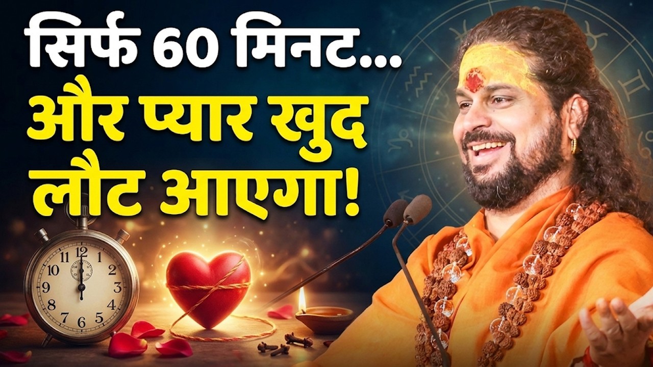सिर्फ 60 मिनट… और प्यार खुद लौट आए! #astrology #acharyasatishawasthi