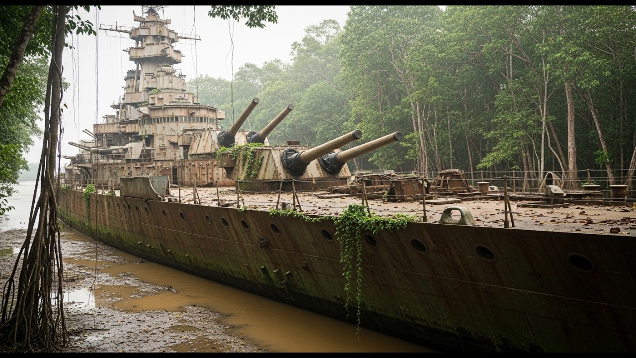 Abandoned Battleship (ASMR Restoration) Found Deep in a Jungle River Restored After Decades