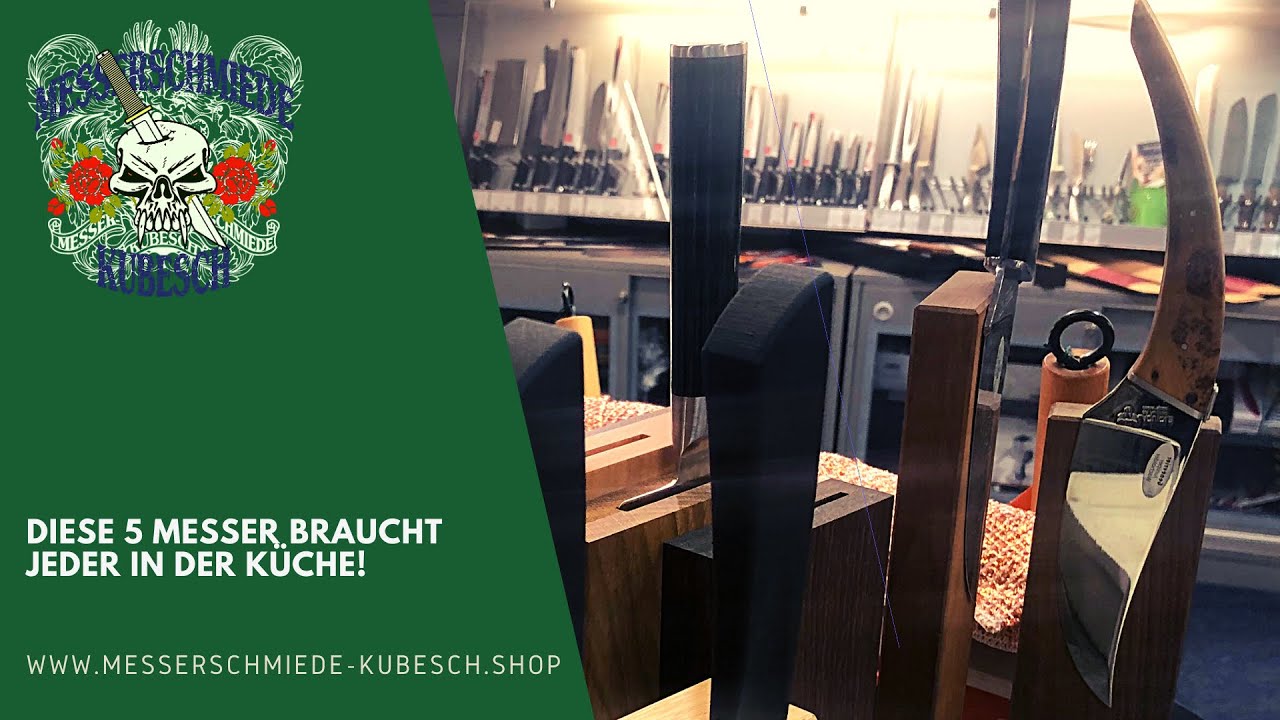 Diese 5 Messer braucht jeder in der Küche! Mit diesen geht die Arbeit leicht von der Hand.