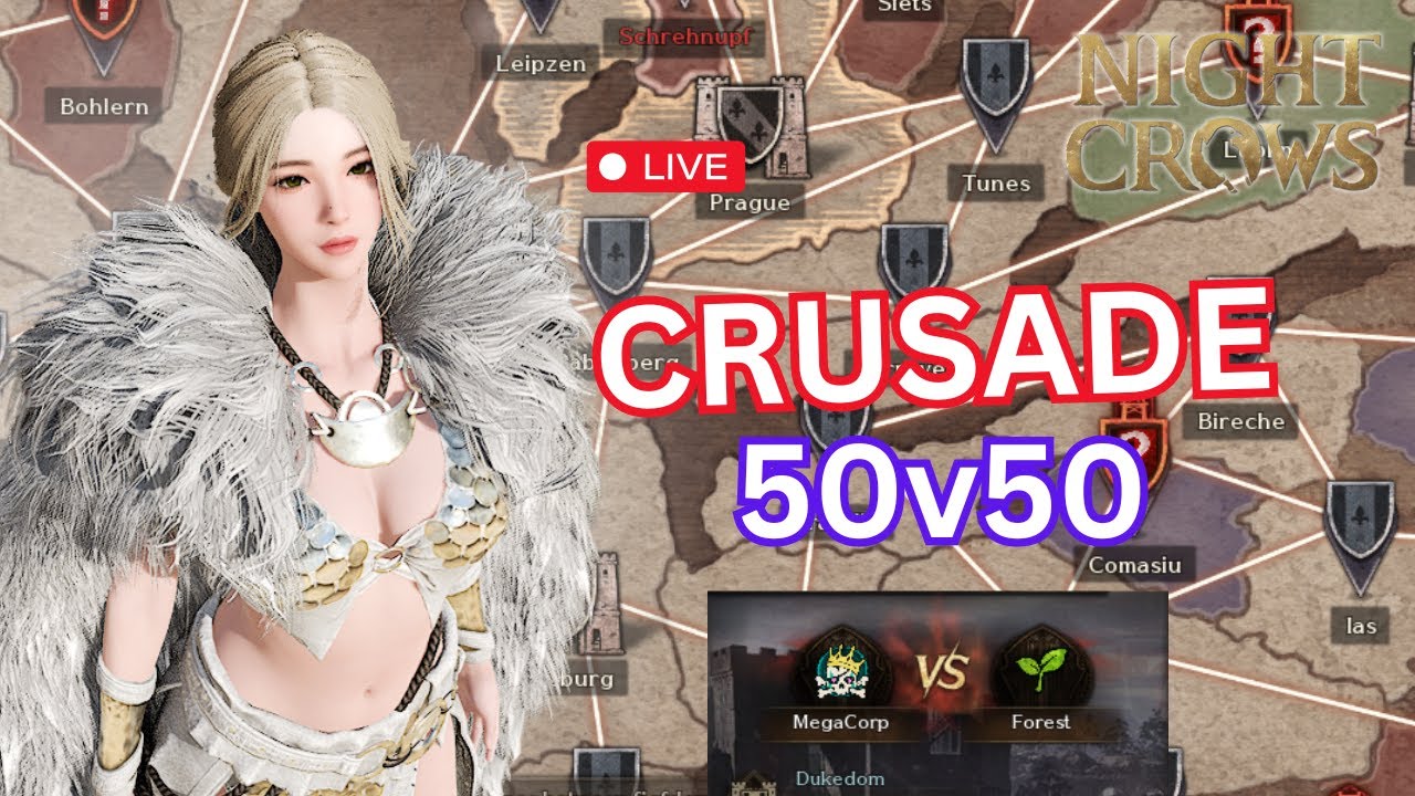 🔴Night Crows : Crusade Today 50v50