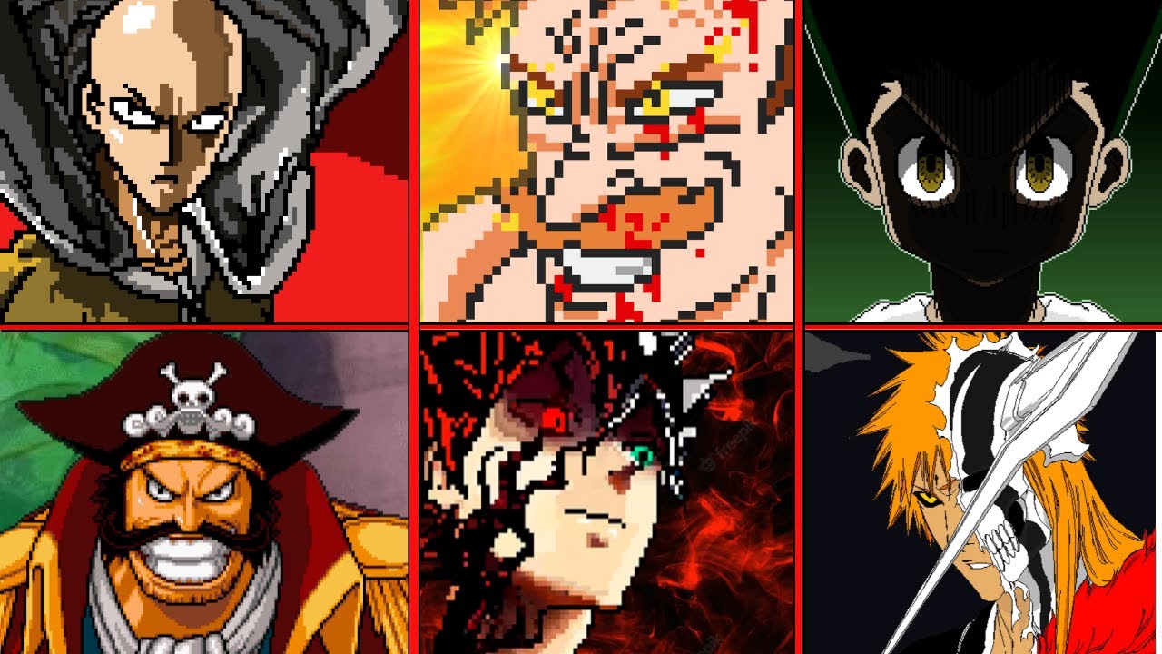 TOP 10 MOST INTIMIDATING ANIME CHARACTERS - MUGEN (Most feared characters/ Rage Scenes in Mugen)