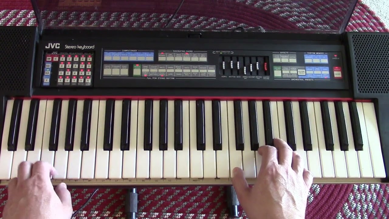 1986 JVC KB-600N Digital Stereo Keyboard PCM Drum Machine (Lowrey V-600)