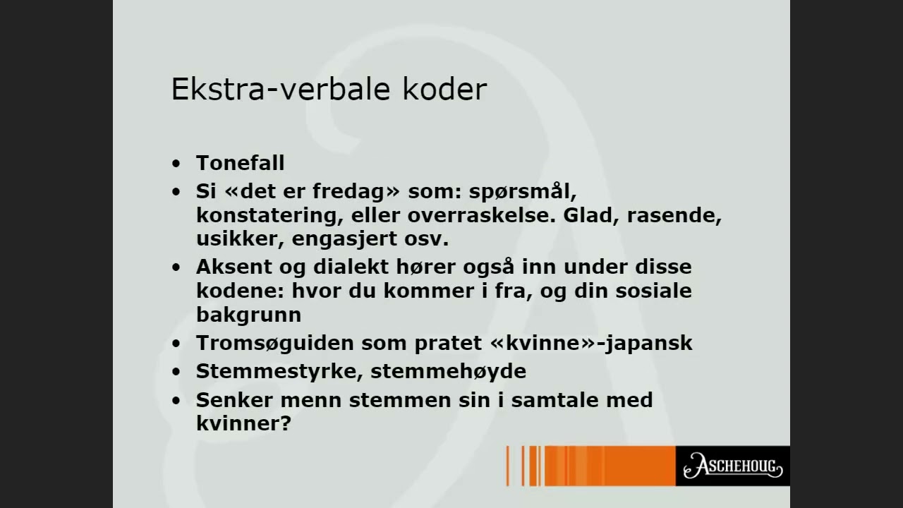 Psykologi 2 - Kommunikasjon