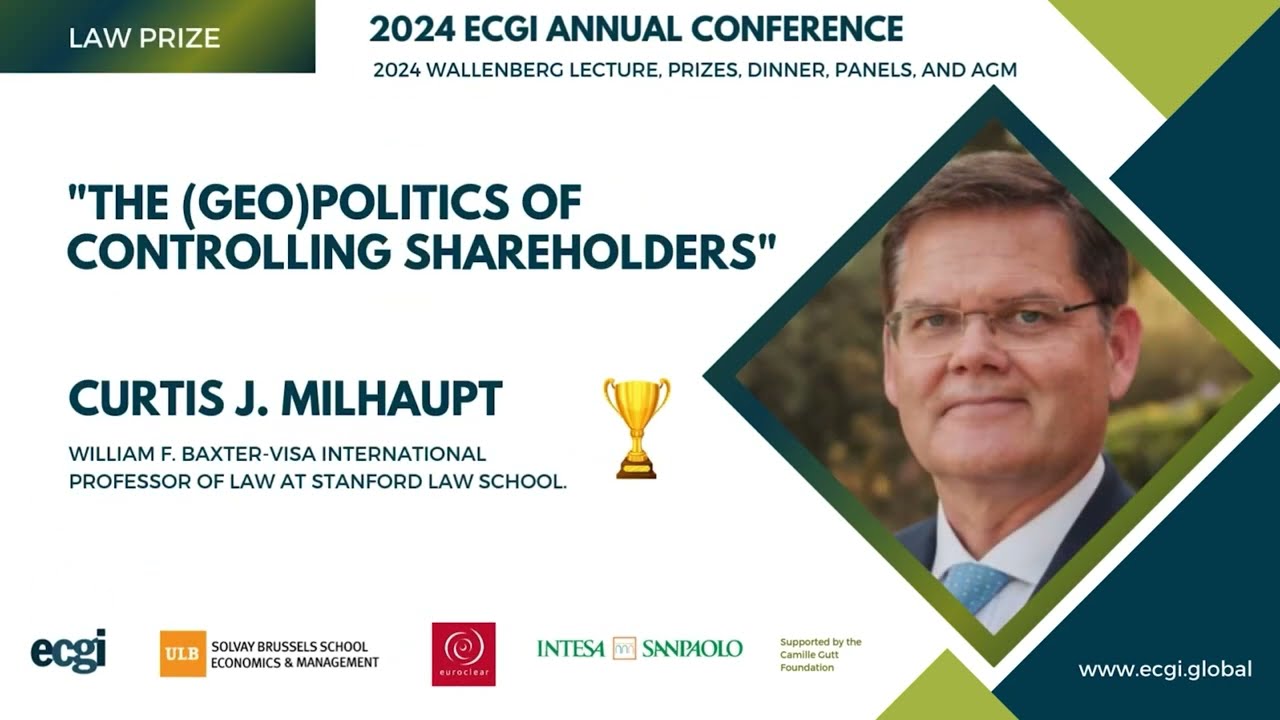 ECGI Law Paper Prize 2024: 