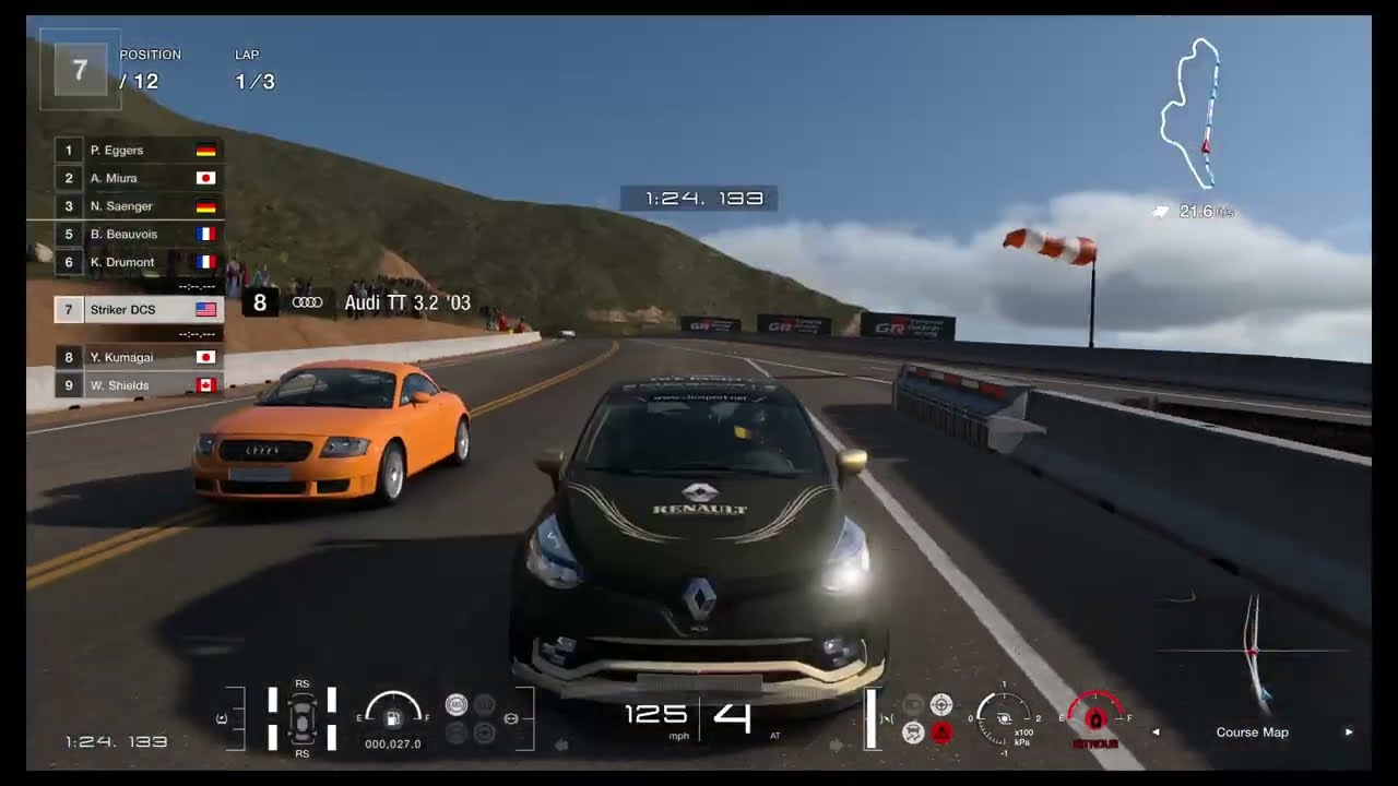 GT7 - Weekly Challenge Race 1 - Renault Sport Clio R.S. 220 EDC Trophy '16 - ESC400 - Grand Valley