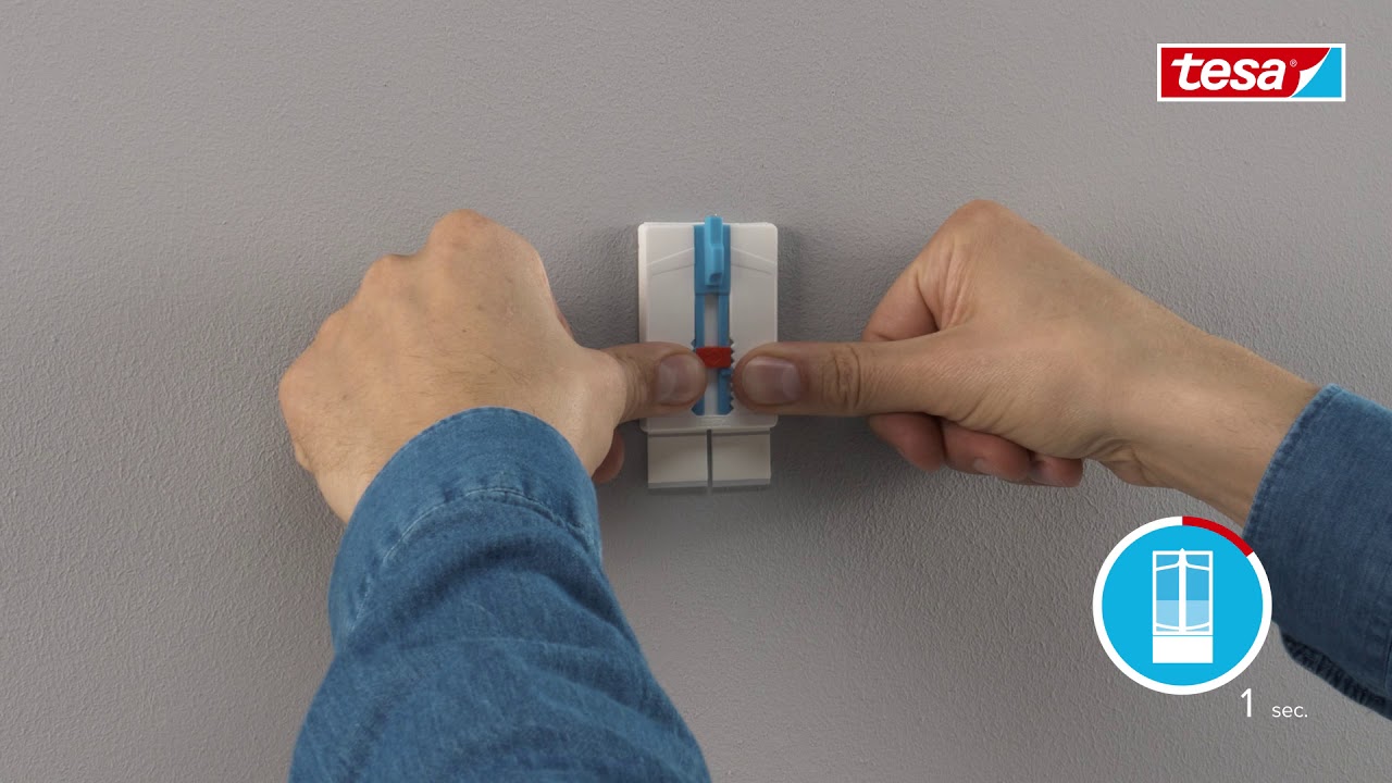 tesa® Limspiker for dype rammer på tapet og gips (2 kg) – opphengning av bilderammer uten boremaskin
