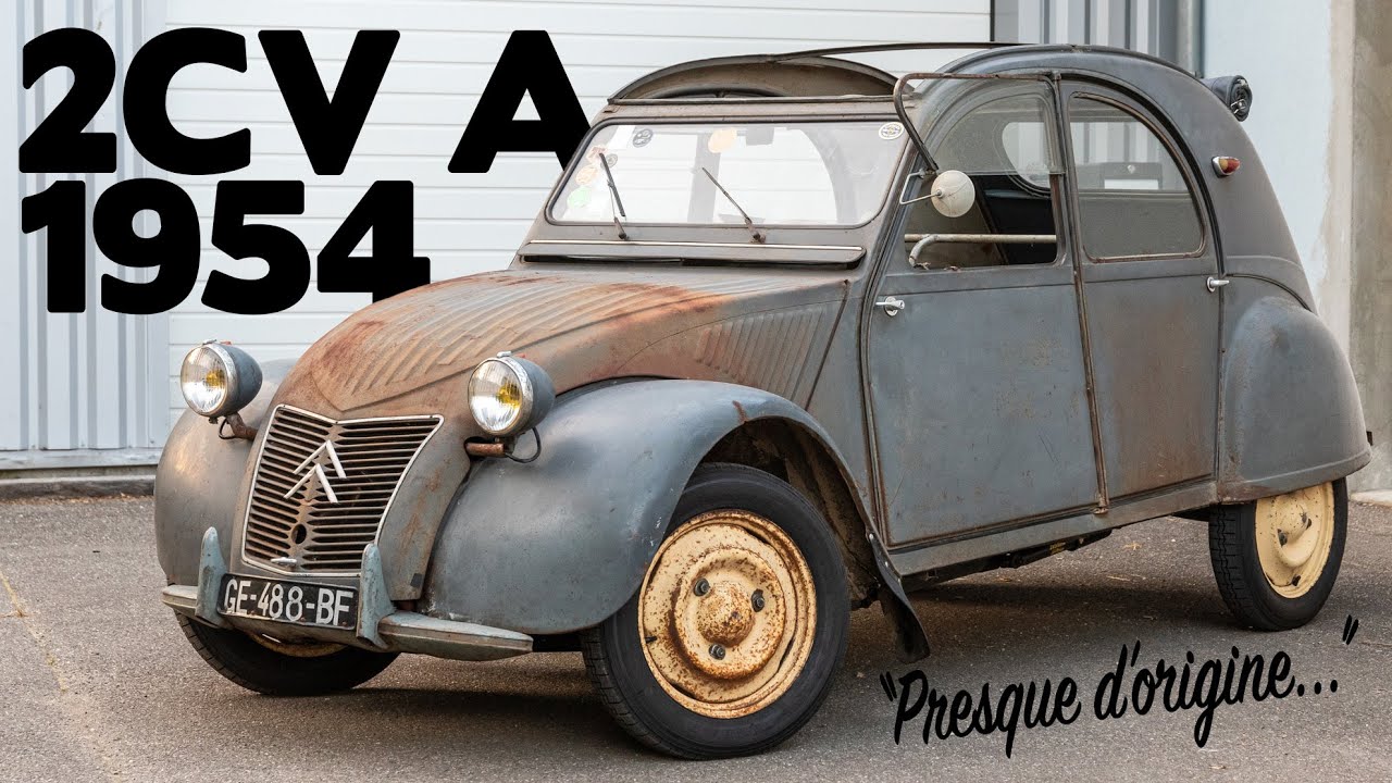 Elle cache bien son jeu. Une 2CV A de 1954 à moteur de...