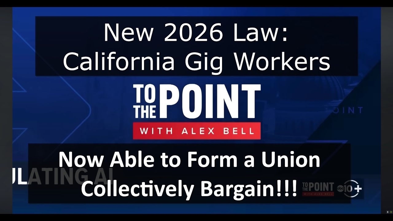 New California Law Allows Gig Workers to Unionize