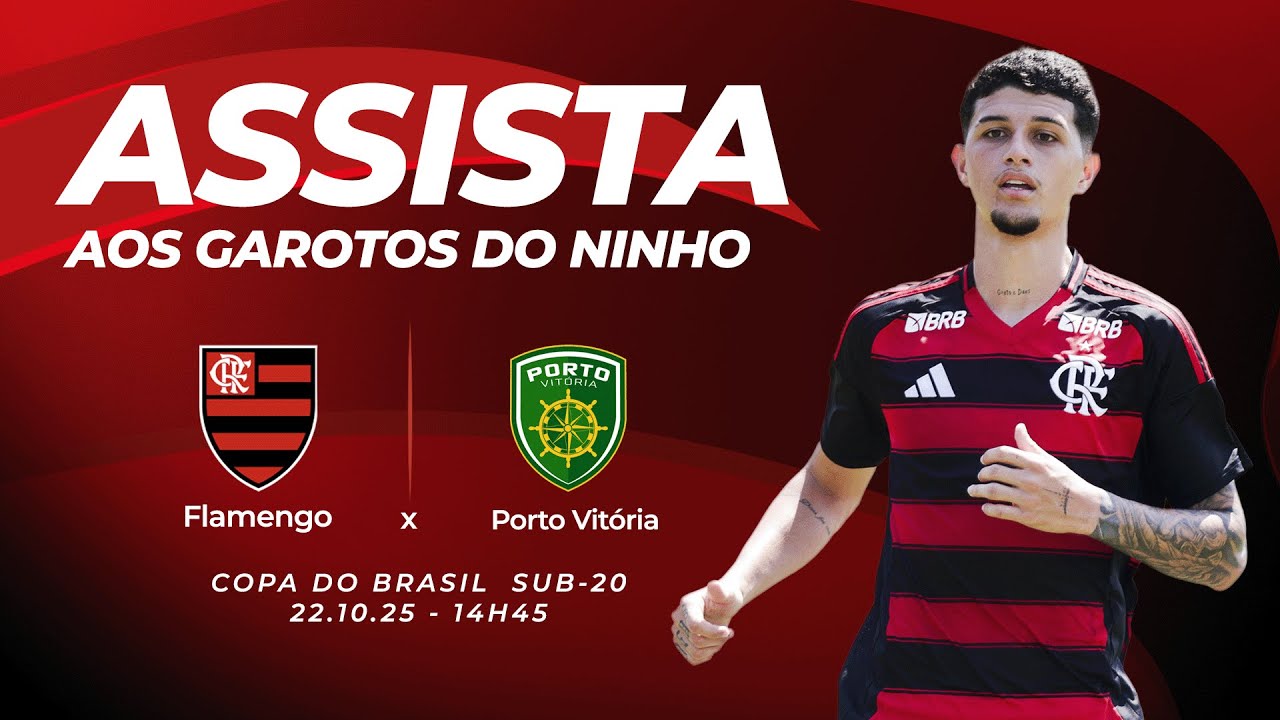 🔴 AO VIVO: FLAMENGO X PORTO VIT&Oacute;RIA | COPA DO BRASIL SUB-20 (22/10/25)