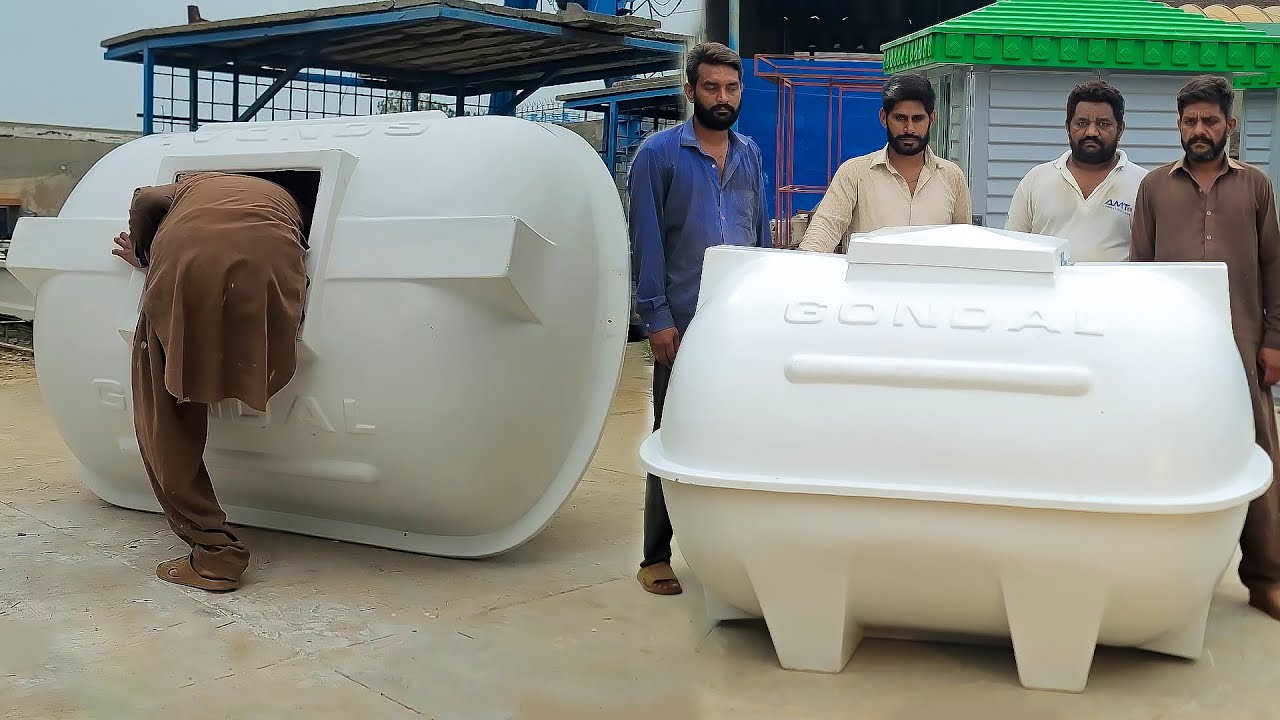 Ingenious Technique of Making 500 Gallon Fiberglass Water Tanks | Pure Skill