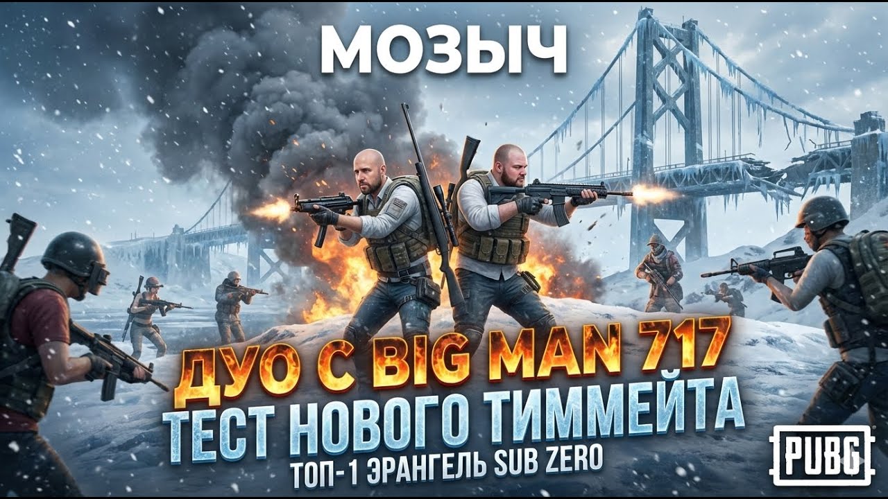 Тестирую нового лысого напарника на зимнем Эрангеле! Он хорош! ТОП-1 НАШ!