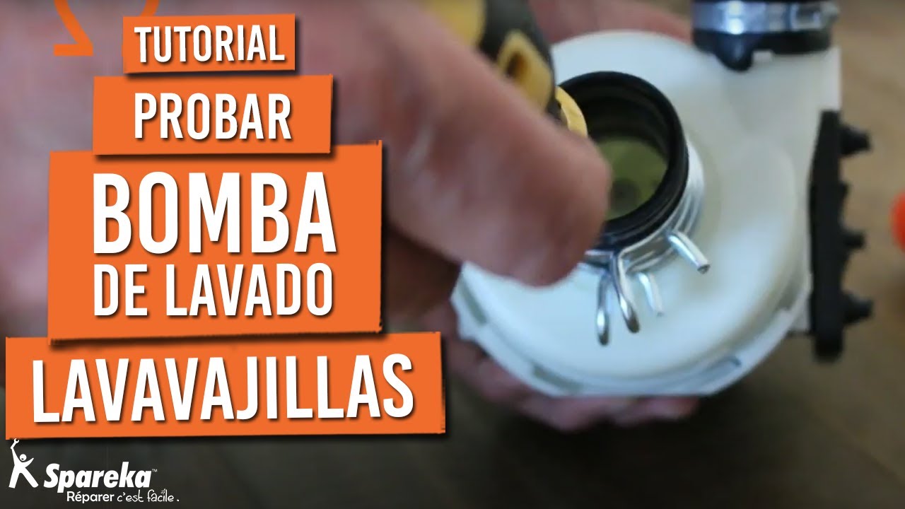 Cómo probar la  bomba de lavado del  lavavajillas