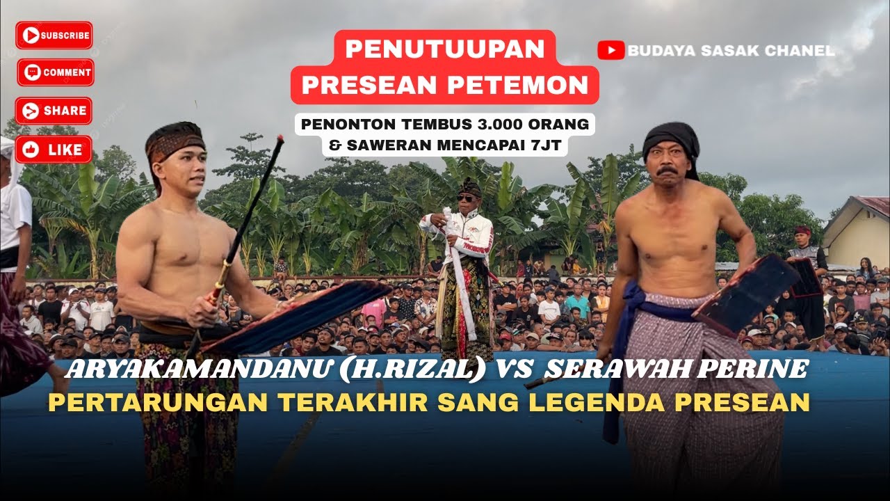 VIDEO FULL PERESEAN PETEMON ANTARA SANG LEGENDA ARYAKAMANDANU (HAJI RIZAL) VS SERAWAH PERINE