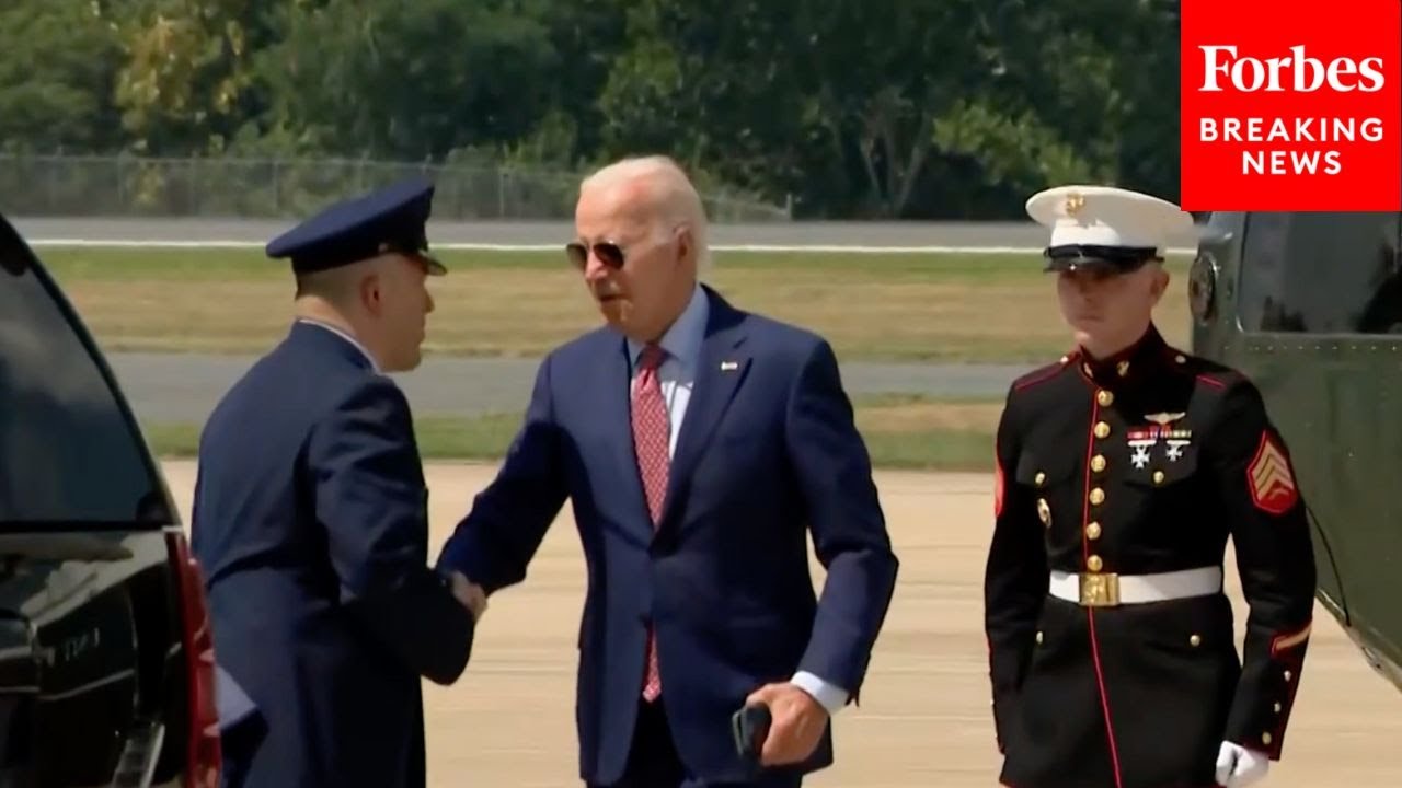 WATCH: President Joe Biden Arrives In Wilmington, Delaware To Spend The Weekend