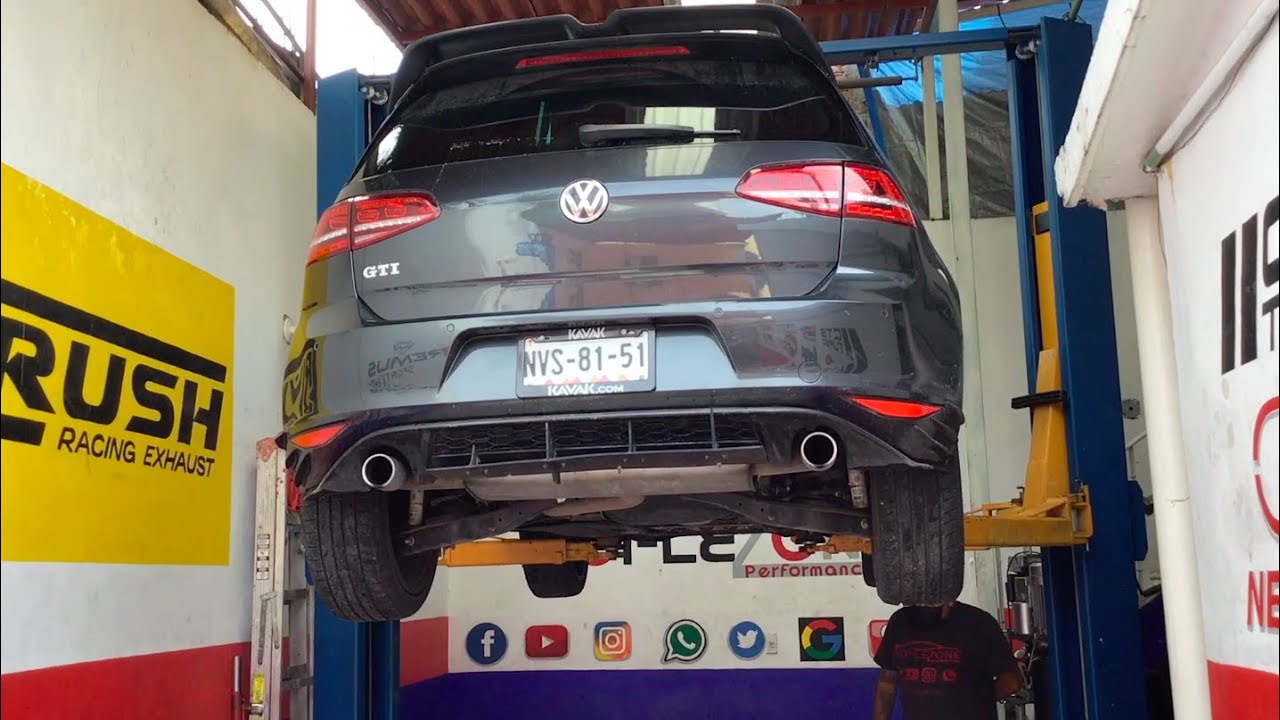 Resonador y Terminales Borla, Tubería directa en VW GTI mk7