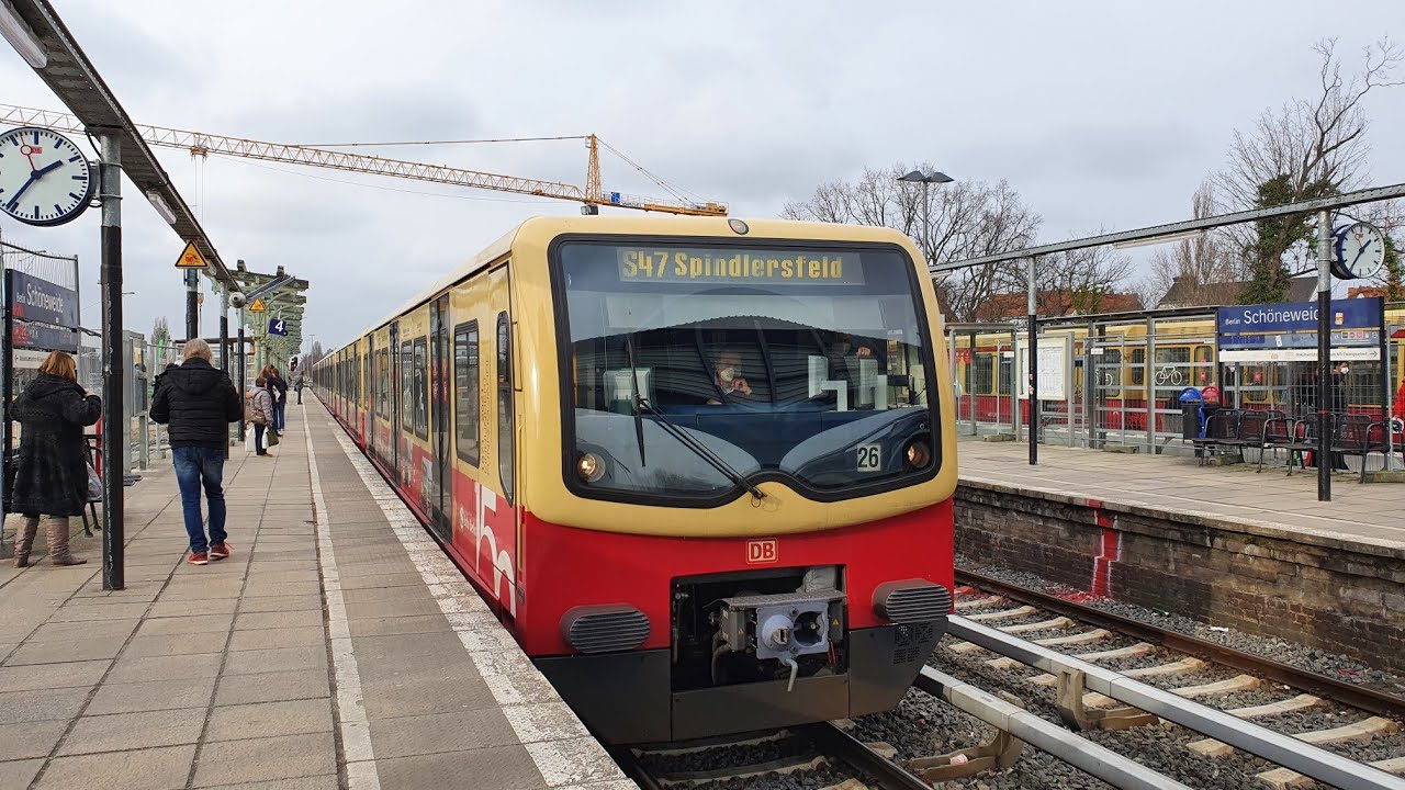 mitfahrt S47 von Spindersfeld bis Südkreuz weiter als S41 Treptower Park in br481mod Bauprojekt 1/2