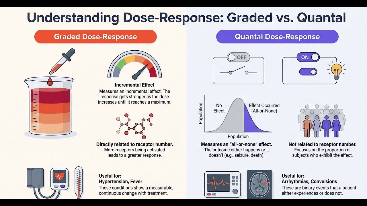 General Pharmacology For Medicine (3): Dose Response Curves and Factors affecting it