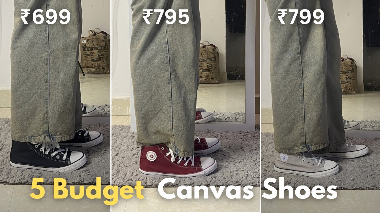 5 *Best* Canvas Shoes Under ₹999 (Better Than Converse?)