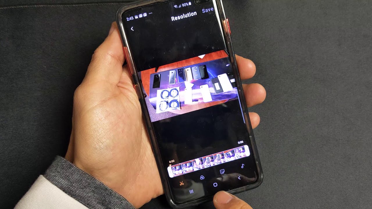 Как обрезать видео на лету на Galaxy S8, S9, S10, S10+ (без загрузки)