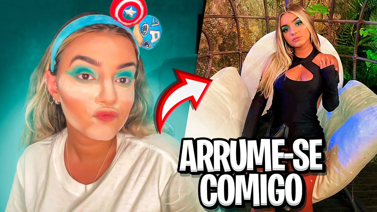 ARRUME-SE COMIGO PRA FESTA DO GUSTAX! *look e make maddy euphoria*