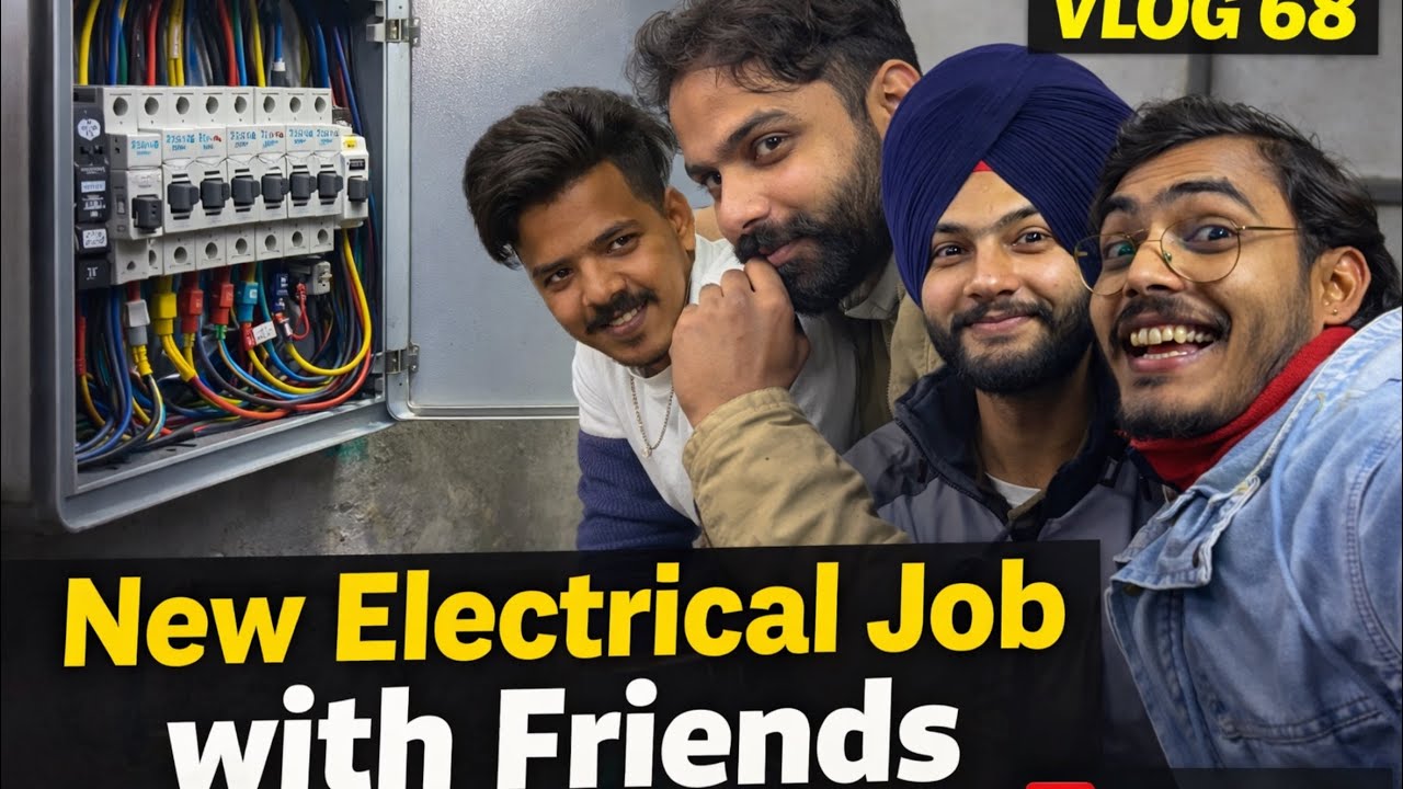 New Electrical Job With FRIENDS || Meet THEKEDAAR|| Vlog 68 || Manukit Vlogs 