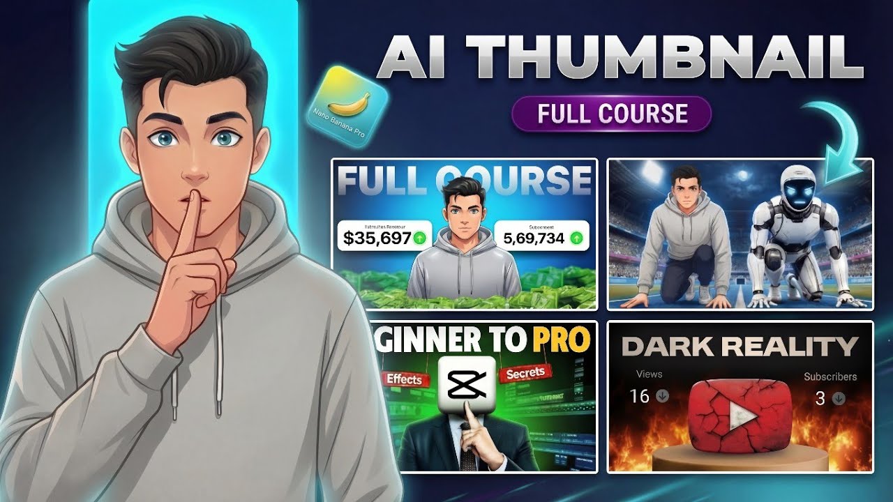How to Create Professional Thumbnails Using AI | Nano Banana Pro