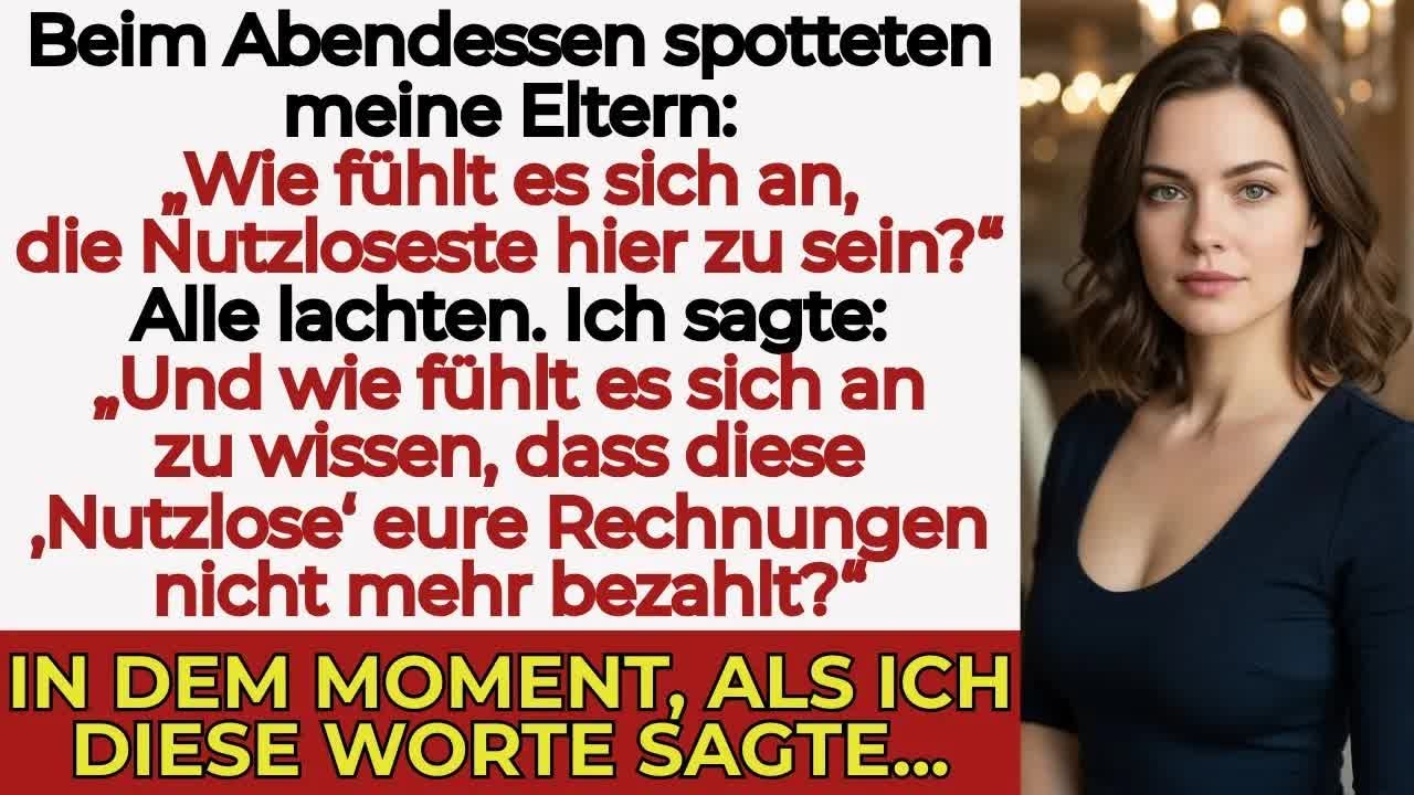 Meine Familie schrie beim Abendessen： ＂Du gehörst nicht hierher!＂ — Ich stellte nur eine Frage…