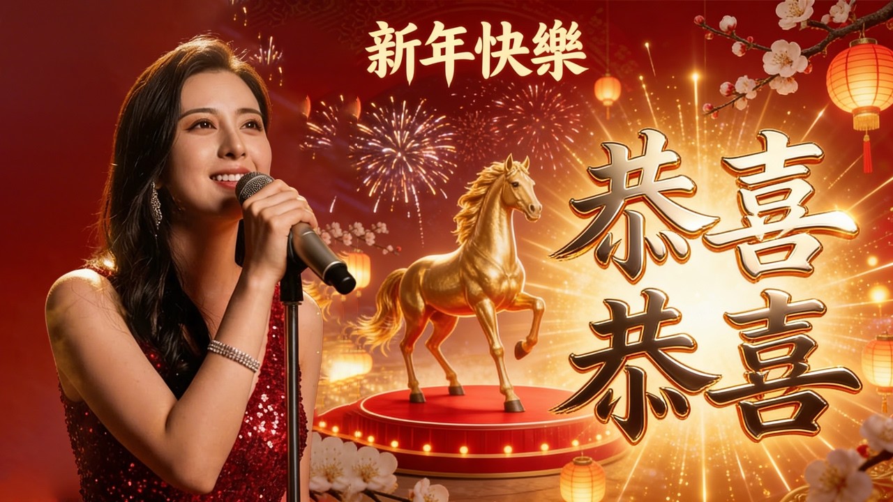 2026 轉運金曲：馬到成功【恭喜恭喜】【財神到】【祥祥都吉祥】【美好新年】【新年好】【唱首新年歌】💰 揮別過去的迷茫，聽二姐 AI 唱出馬年翻身的好運氣！Taiwanese New Year