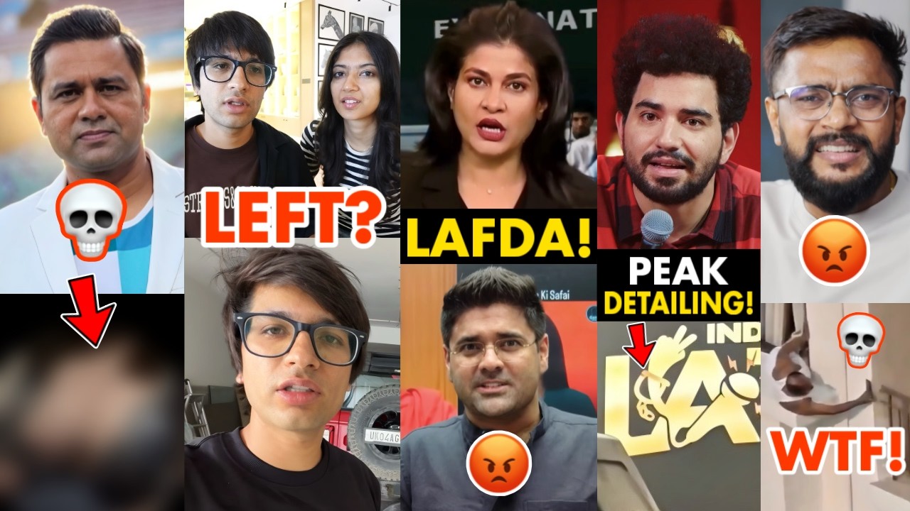 HUGE LAFDA! Online Teachers Vs TV News Anchor&hellip; 😨😡, Sourav Joshi&rsquo;s Wife, Samay Raina, Aakash Chopra