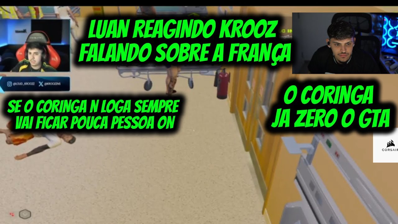 LUAN REAGINDO KROOZ  FALANDO SOBRE A FRANÇA