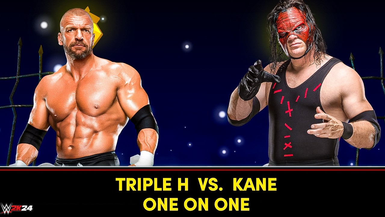 Triple H vs Kane – The Game vs The Big Red Monster | WWE 2K24 Full Match Highlights
